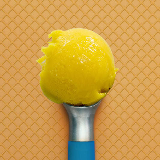 Scoop of Mango Tangerine Sorbet