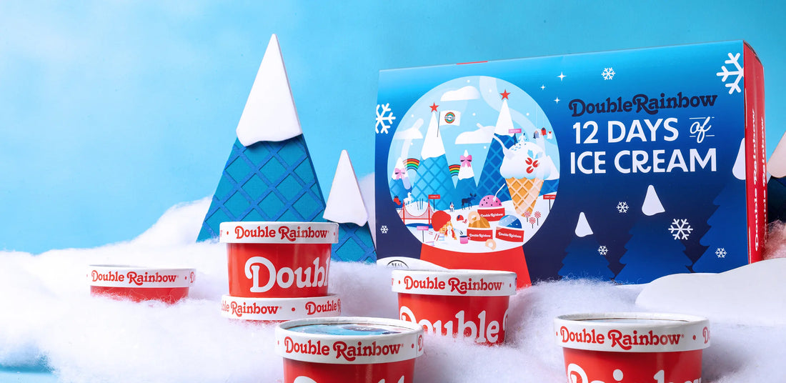 Double Rainbow Ice Cream Unveils Limited-Edition “12 Days of Ice Cream” Holiday Countdown Gift Box