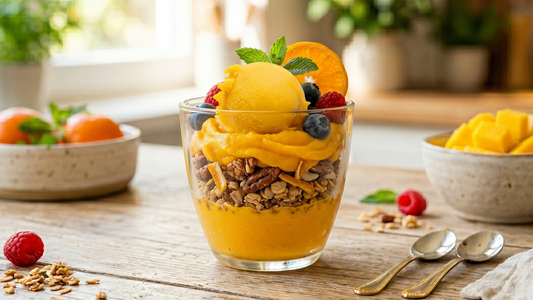 Sunshine in a Bowl: Mango Tangerine Parfait ☀️🍊