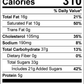 Nutrition Panel for Sea Salt Caramel Ice Cream