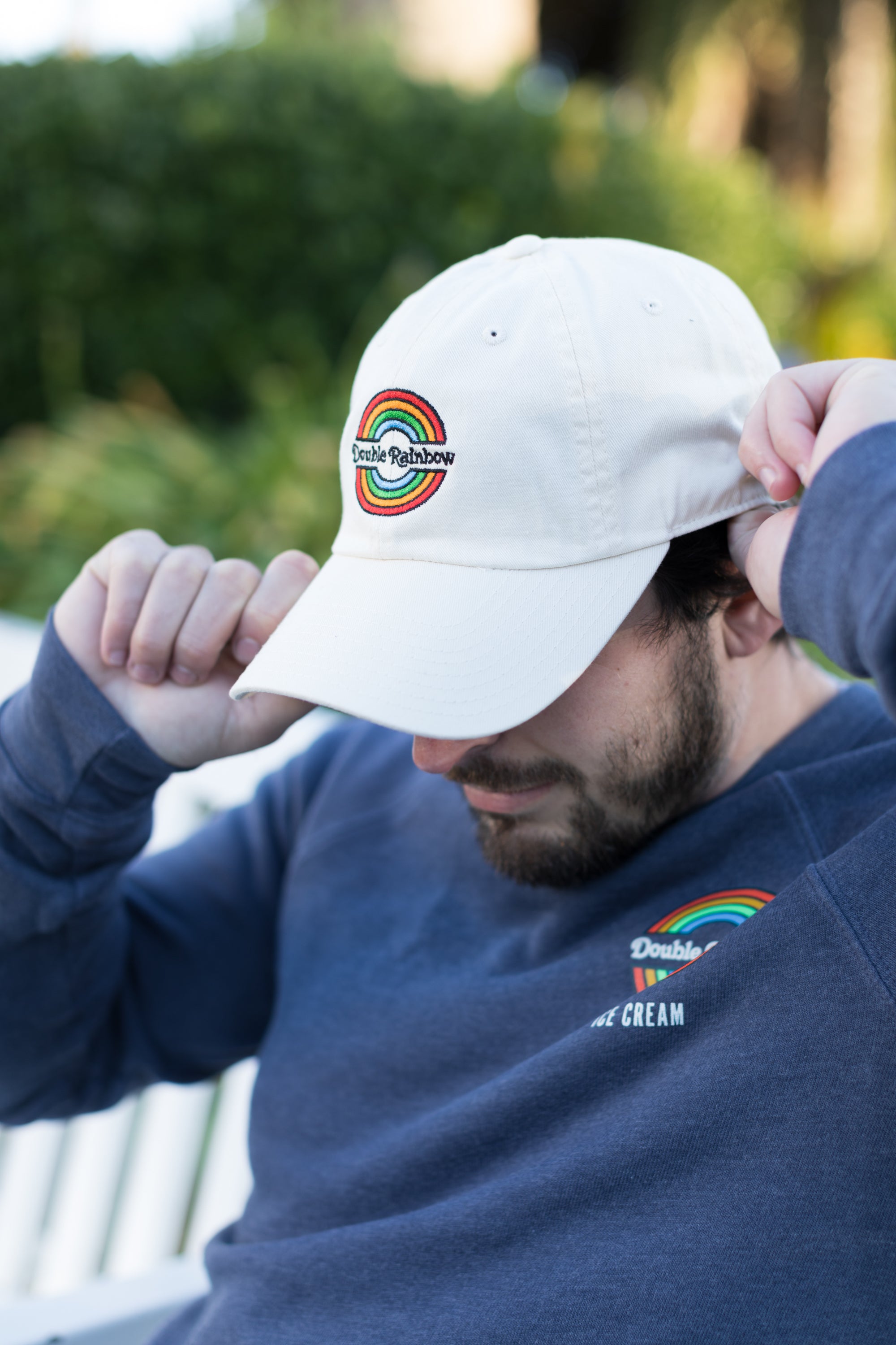 Patagonia store rainbow hoodie