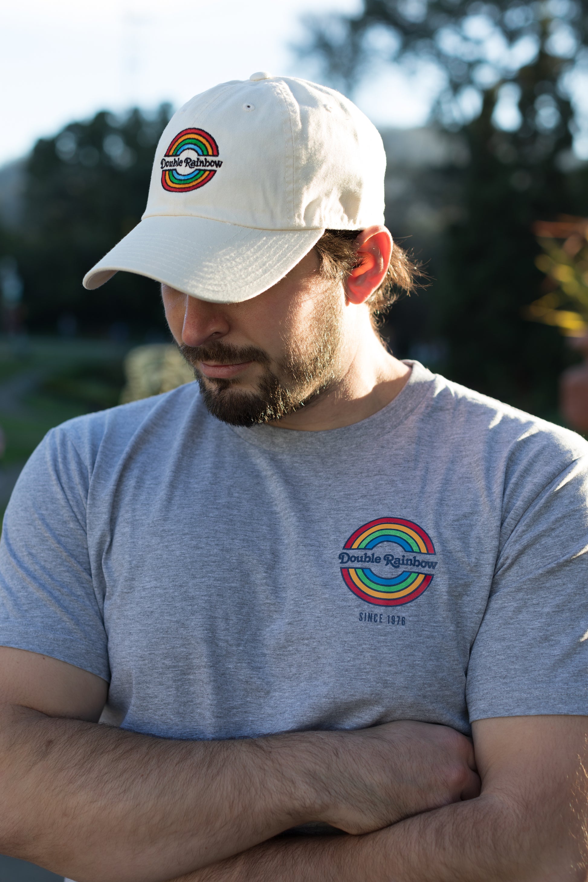 Double Rainbow T-Shirt and Hat