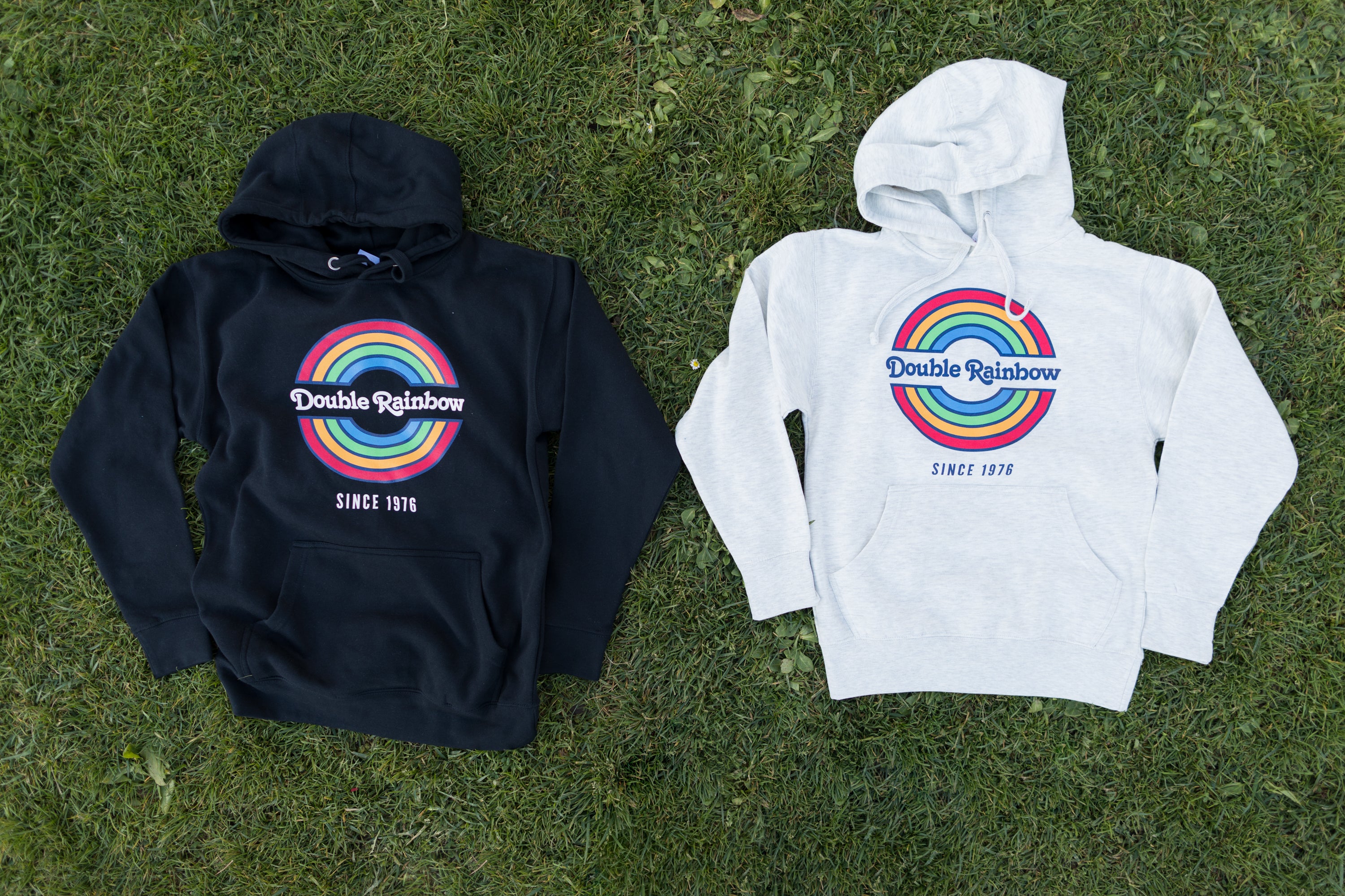 Rainbow discount sleeve hoodie