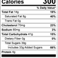 Nutrition Panel for Perfectly Pumpkin Ice Cream